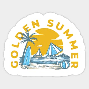 Golden Summer Sticker